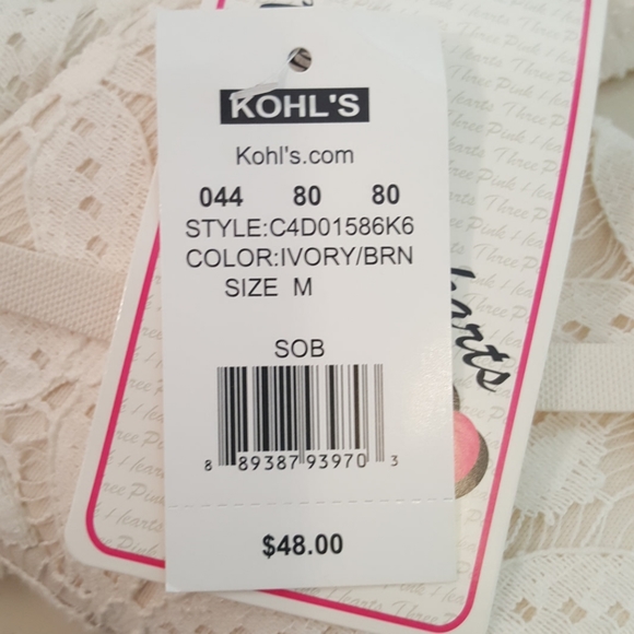 Three Pink Heart Sleeveless Blouse Women Medium - Picture 7 of 8